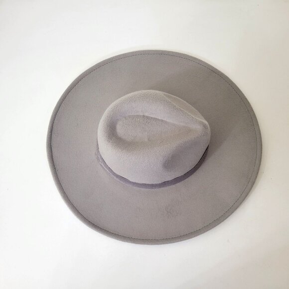 Carley Jean Los Angeles Wide-Brimmed Gray Felt Hat - Picture 5 of 7